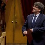 El presidente de la Generalitat, Carles Puigdemont,