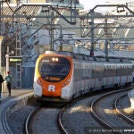 Uno de los trenes de Rodalies de Barcelona.