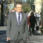 Antonio García Herrera, ayer en su llegada al TSJ de Murcia