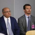 Gerardo Díaz Ferrán (i), junto al último director de Viajes Marsans, Iván Losada, durante el juicio hoy en la Audiencia Nacional