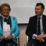 José Manuel Herrero y la presidenta de Femur, Juana Borrego