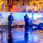 Policías en las calles de Bruselas