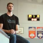 Pau Gasol, durante la grabación de la nueva edición de la campaña "Juntos X la Educación"/ Paloma Mefer