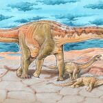 Lavocatisaurus/Ilustración de Gabriel Lio
