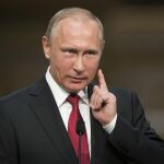 El presidente ruso, Vladimir Putin, durante una conferencia de prensa