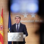 Ángel Garrido, tras el Consejo de Gobierno