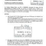 El escrito fue registrado por primera vez el 21 de diciembre, pero no se trasladó a los grupos. El funcionario lo ha vuelto a presentar el pasado martes