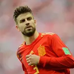 Gerard Piqué, en el Mundial de Rusia con España / Efe