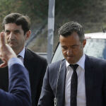 El agente de futbolistas Jorge Mendes (d) a su llegada este martes al Juzgado de Instrucción número 1 de Pozuelo de Alarcón (Madrid)