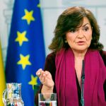 La vicepresidenta del Gobierno, Carmen Calvo