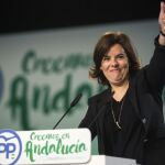 La vicepresidenta del Gobierno, Soraya Sáenz de Santamaría