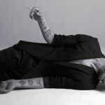 David Delfín en una de esas imágenes que lo convirtieron también en un personaje icónico