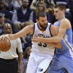 Marc Gasol, durante el encuentro ante a los Nuggets