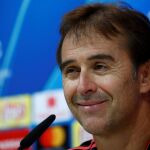 Julen Lopetegui, durante la comparecencia ante los medios