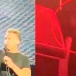 El cantante mexicano durante el concierto en Panamá