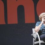 La alcaldesa presentó ayer la programación del Teatro Español para la próxima temporada.