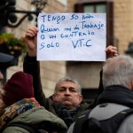 Concentración de trabajadores de VTC en Barcelona