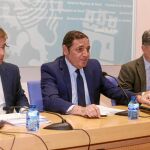 El consejero Antonio María Sáez Aguado, junto a responsables de la Consejería, presenta los resultados de Perycles