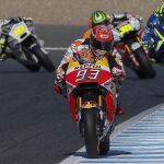 -El piloto español de Moto GP Marc Marquez (Repsol Honda), durante los terceros entrenamientos libres