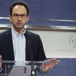 El portavoz del PSOE en el Congreso, Antonio Hernando