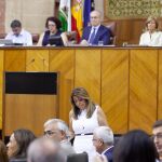 Susana Díaz, durante la última sesión plenaria del Parlamento andaluz/ Foto: EP