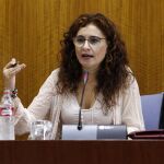 La consejera de Hacienda, María Jesús Montero, ayer