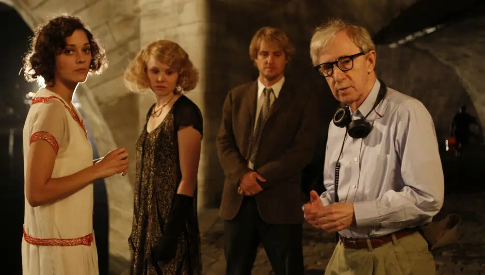 Allen, en el rodaje de “Midnight in Paris”