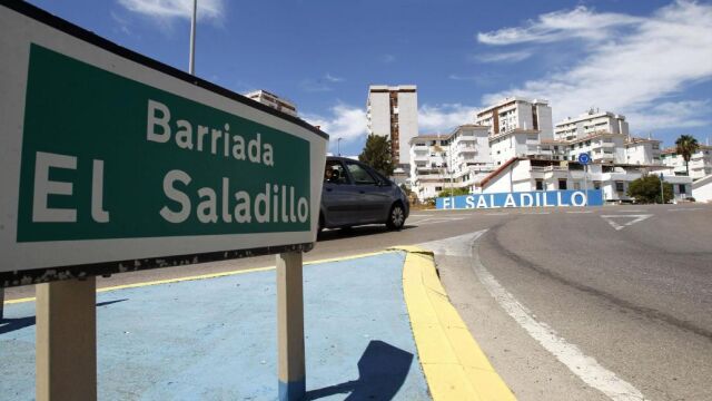 Vista de la barriada de El Saladillo, en Algeciras (Cádiz), donde residió el yihadista detenido en el tren que viajaba de Amsterdam a Francia.