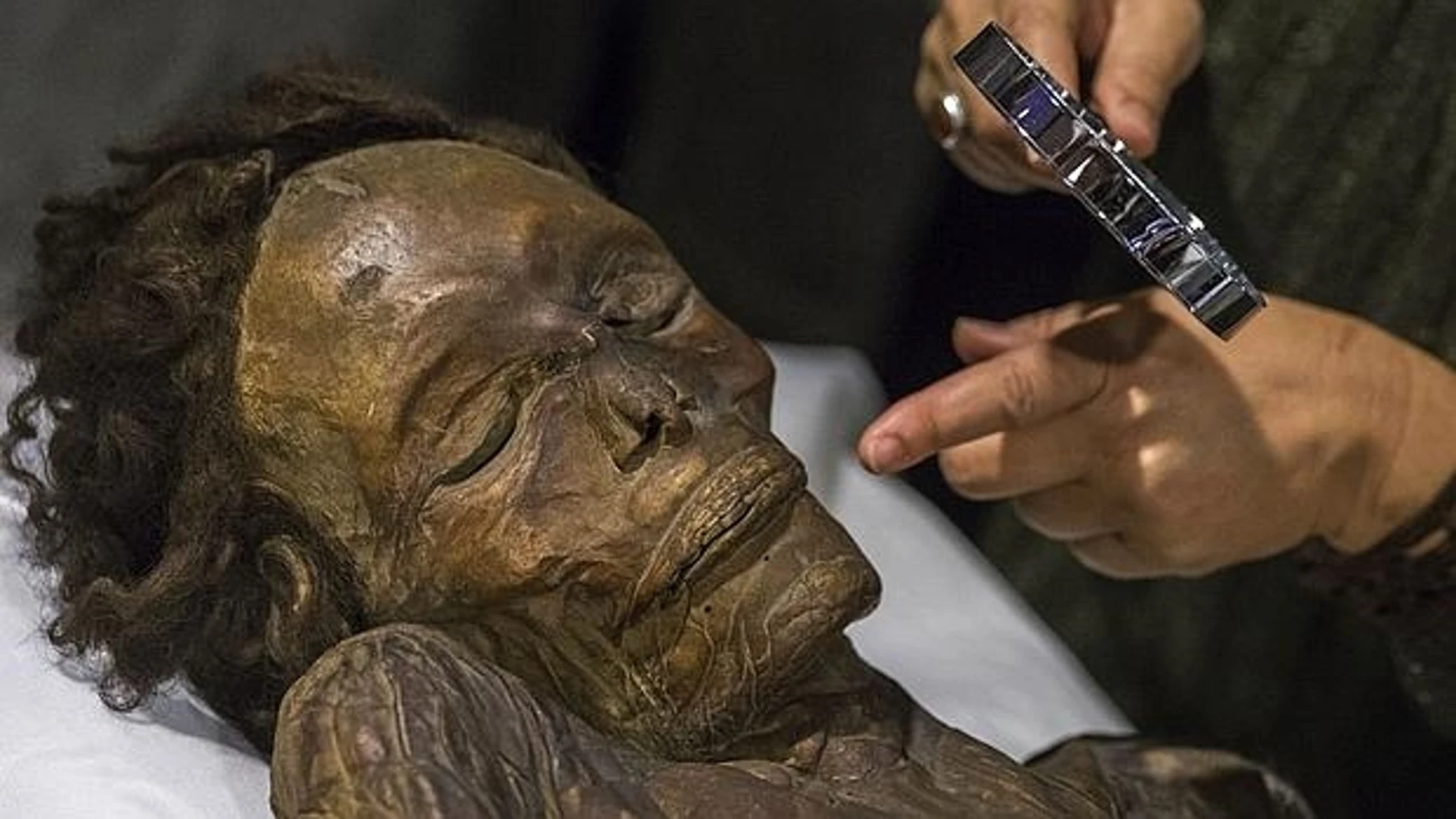 IMagen de la momia guanche mejor conservada que existe