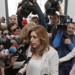 La presidenta de la Junta de Andalucía, Susana Díaz, ayer en Sevilla