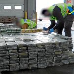 Los paquetes eran de un kilo y estaban muy ocultos entre pieles y cueros. Foto: Efe