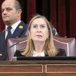 La presidenta del Congreso, Ana Pastor, en la tribuna