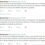 Anonymous asegura que el Gobierno y un partido independentista acordaron hacer fracasar el 1-O