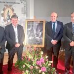 Julio de las Heras, Nacho Torinos, Jesús Julio Carnero y Artemio Domínguez en la presentación de los actos.
