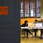 Colegio electoral en Valencia.