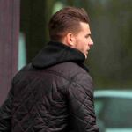 Lucas Hernández, la pasada semana, a su salida de los juzgados de Majadahonda