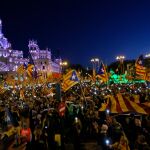 Imagen de la manifestación independentista en Madrid