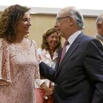 La consejera de Hacienda, María Jesús Montero, junto al ministro del ramo, Cristóbal Montoro