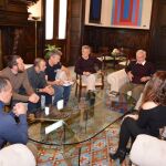 El Comité de Empresa de la estiba del Puerto de Valencia se reunió ayer con el alcalde de Valencia