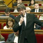 El presidente de la Generalitat, Carles Puigdemont