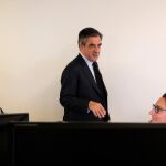 Francois Fillon, ayer, no ha modificado sus actos de campaña