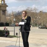 Elsa Artadi durante la presentación de su candidatura