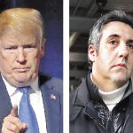 Donald Trump asegura que Michael Cohen (derecha), que fue su letrado personal durante años, sólo miente para reducir su tiempo de condena. Pero su ex empleado podría tener aún en su poder numerosos y comprometedores documentos sobre sus negocios.