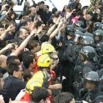 Incidentes durante el 1-O / Efe
