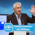 El popularJavier Arenas en su intervención en el Consejo de Alcaldes