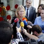 La consellera de la Presidencia y portavoz del gobierno de la Generalitat de Cataluña, Neus Munté, ayer