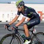 Andrey Amador, con el uniforme de Movistar