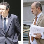 Fotos de archivo de Mariano Herrera y Pedro Comín, dos de los altos cargos que han dimitido por el caso Bankia