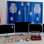 Material incautado en la operación policial