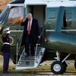 Trump, de regreso este lunes a la Casa Blanca